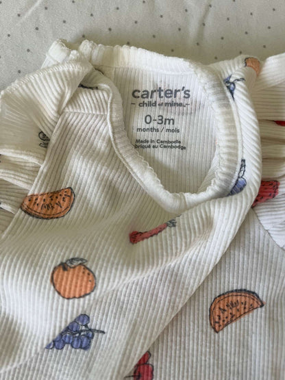 Carter's Twin Set Matching Outfits - Baby Girls 0-3 months and 6-9 months, Kids 9 Month (6-9M)