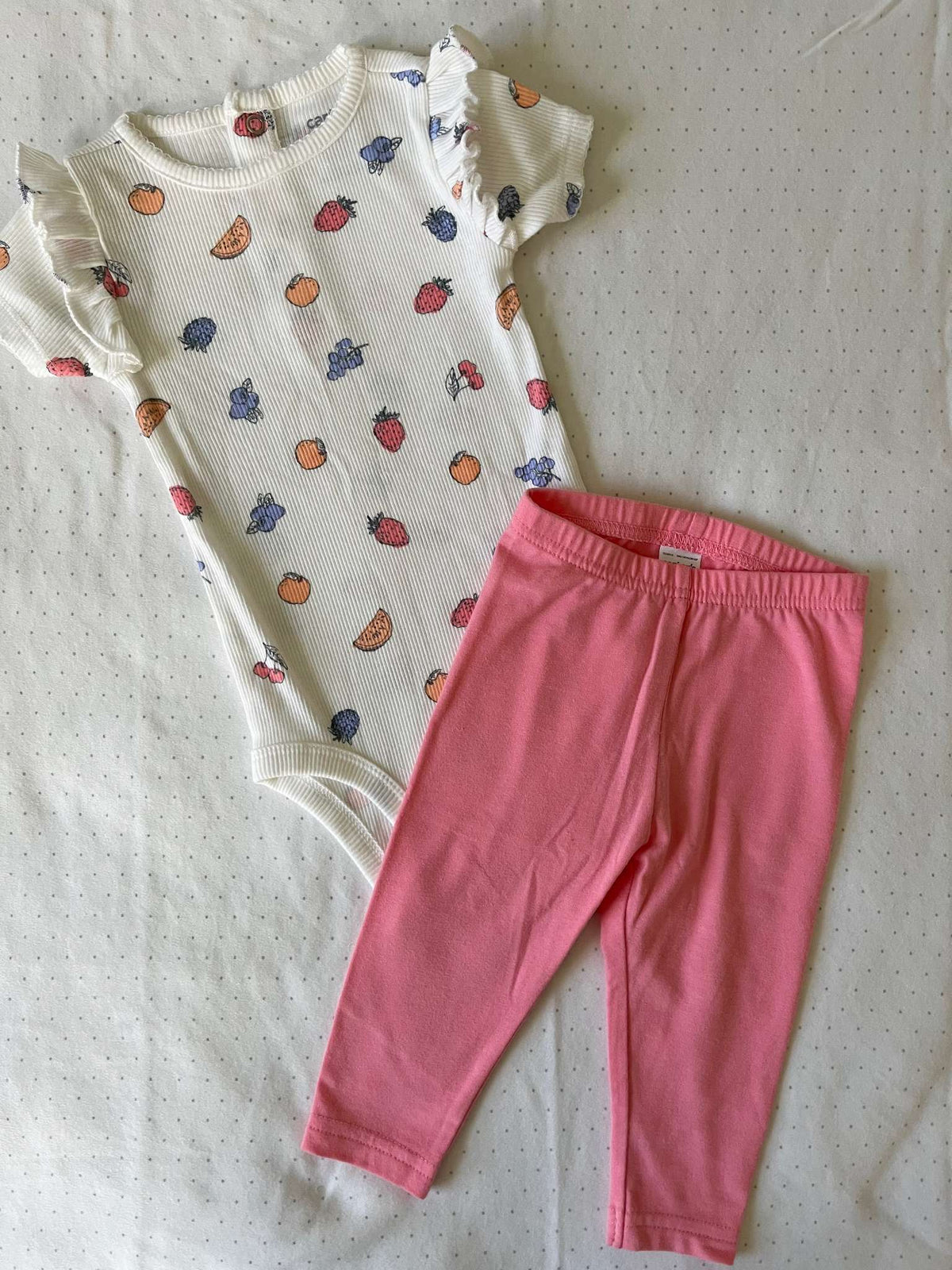 Carter's Twin Set Matching Outfits - Baby Girls 0-3 months and 6-9 months, Kids 9 Month (6-9M)