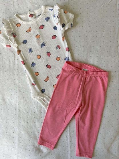 Carter's Twin Set Matching Outfits - Baby Girls 0-3 months and 6-9 months, Kids 9 Month (6-9M)