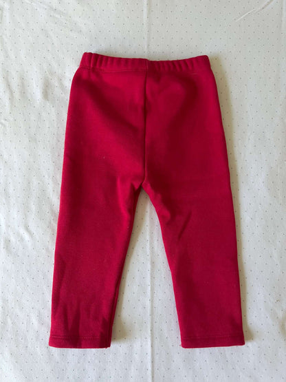 Old Navy Red Heart Fleece Lined Pants - 12-18 months, Kids 12 Month (9-12M)