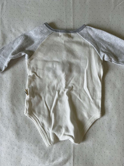 Rabbit + Bear Organic Set of 2 Long Sleeve Onesies - 0-3 months, Kids 3 Month (0-3M)
