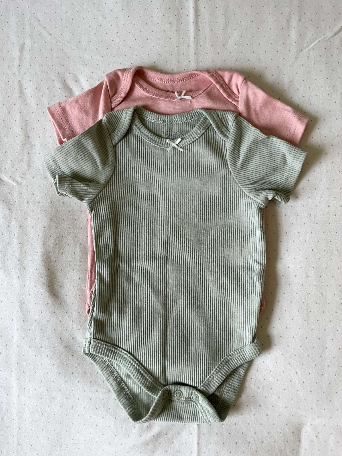 Lila & Jack Set of Two Onesies - Baby Girl 6-9 months, Kids 9 Month (6-9M)