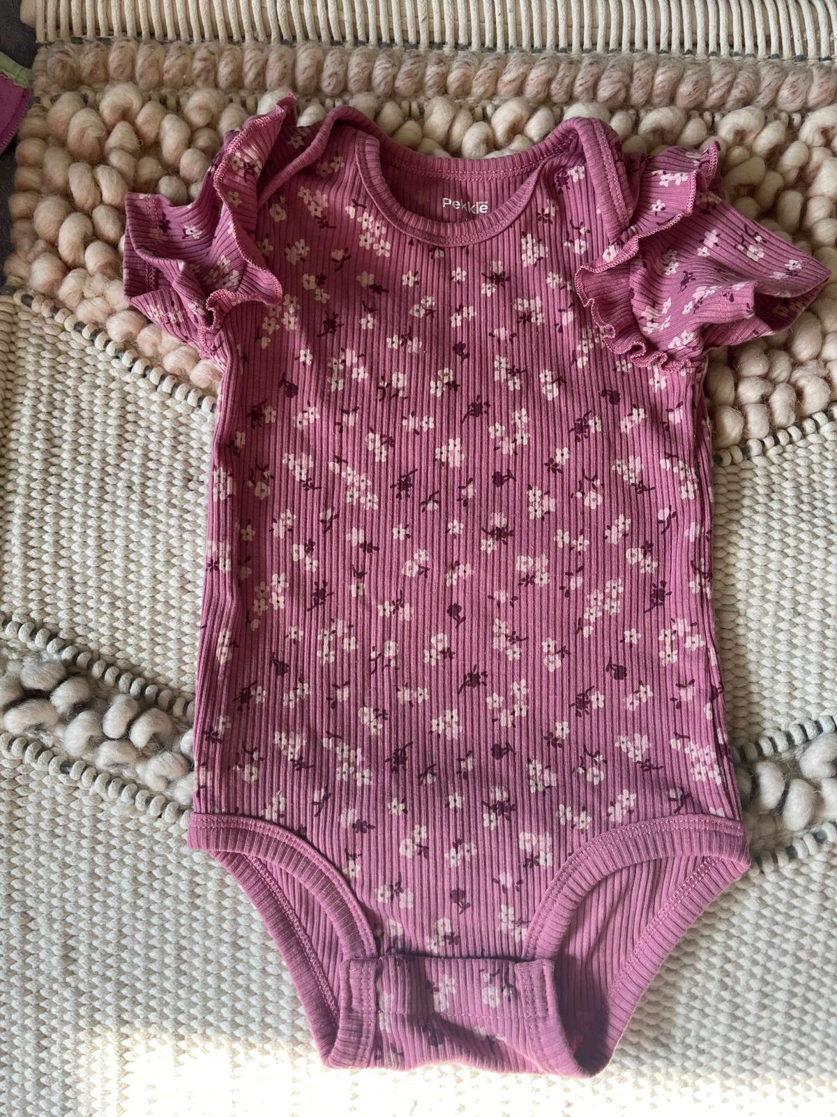Pekkle Floral Print Two Piece Outfit - Baby Girl 12 months, Kids 12 Month (9-12M)