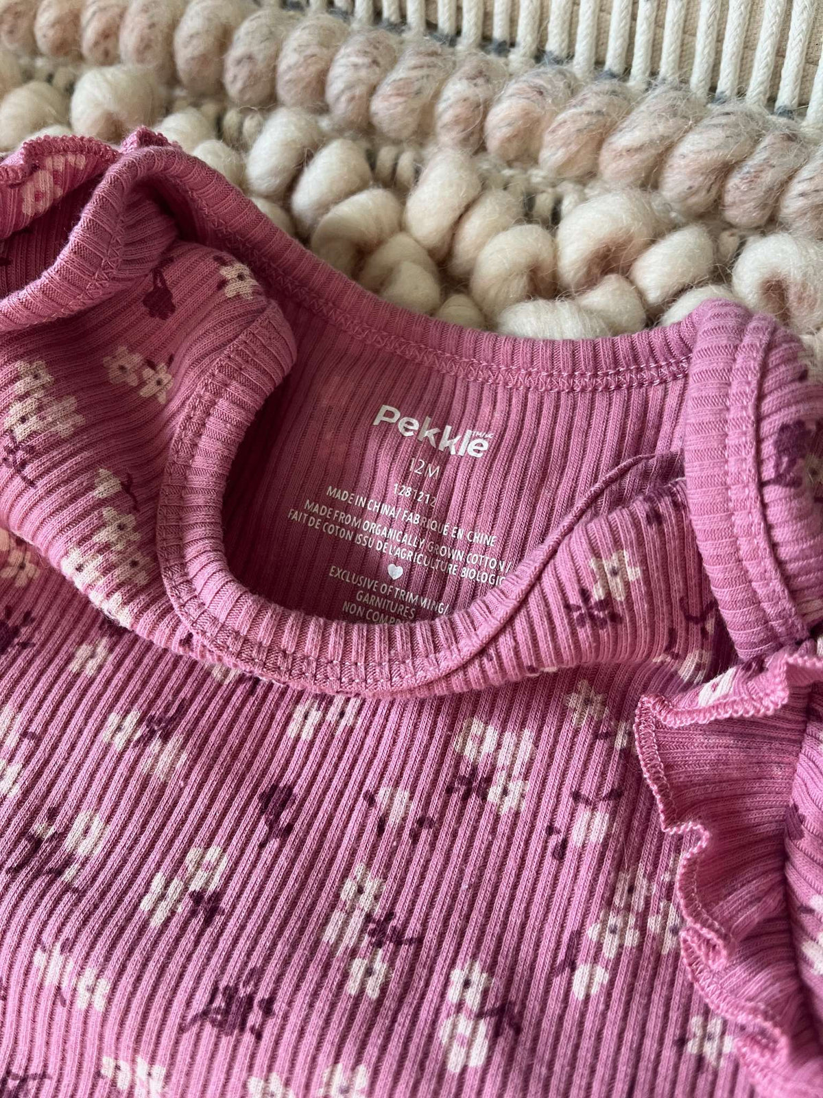 Pekkle Floral Print Two Piece Outfit - Baby Girl 12 months, Kids 12 Month (9-12M)