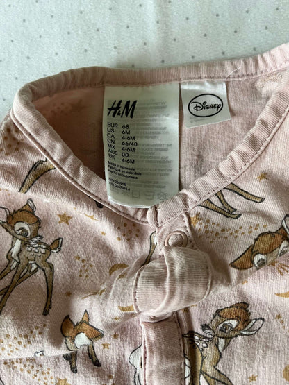 H&M Disney Bambi Onesie - Baby Girl 6 months, Kids 6 Month (3-6M)