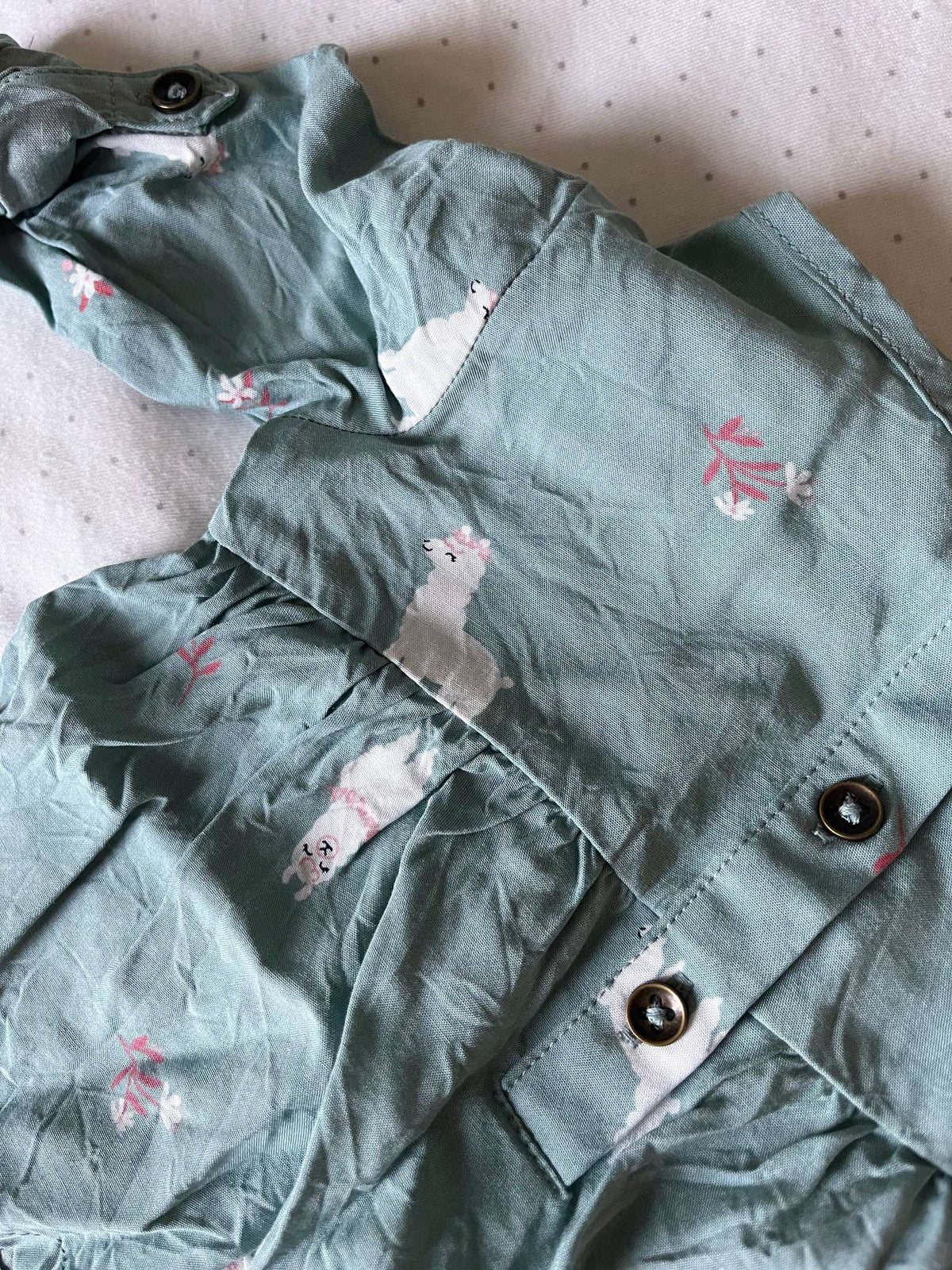 Carter's Llama Blouse - Baby Girl 9 months, Kids 9 Month (6-9M)