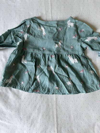 Carter's Llama Blouse - Baby Girl 9 months, Kids 9 Month (6-9M)