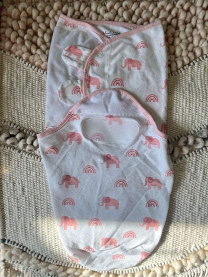 Mama Cheetah Pink Baby Swaddle Set of 4 - Size Small/Medium, 0-3 Months (Newborn)