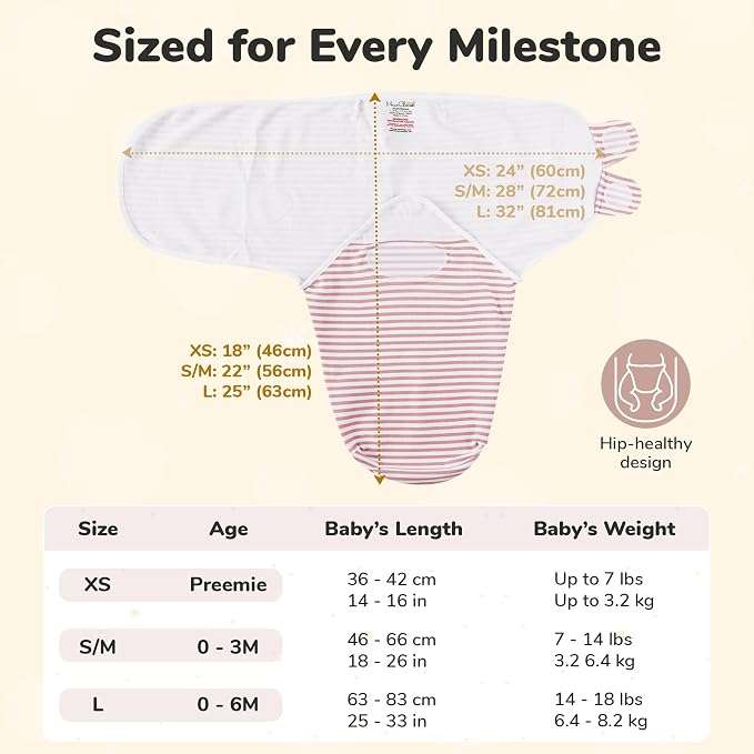 Mama Cheetah Pink Baby Swaddle Set of 4 - Size Small/Medium, 0-3 Months (Newborn)