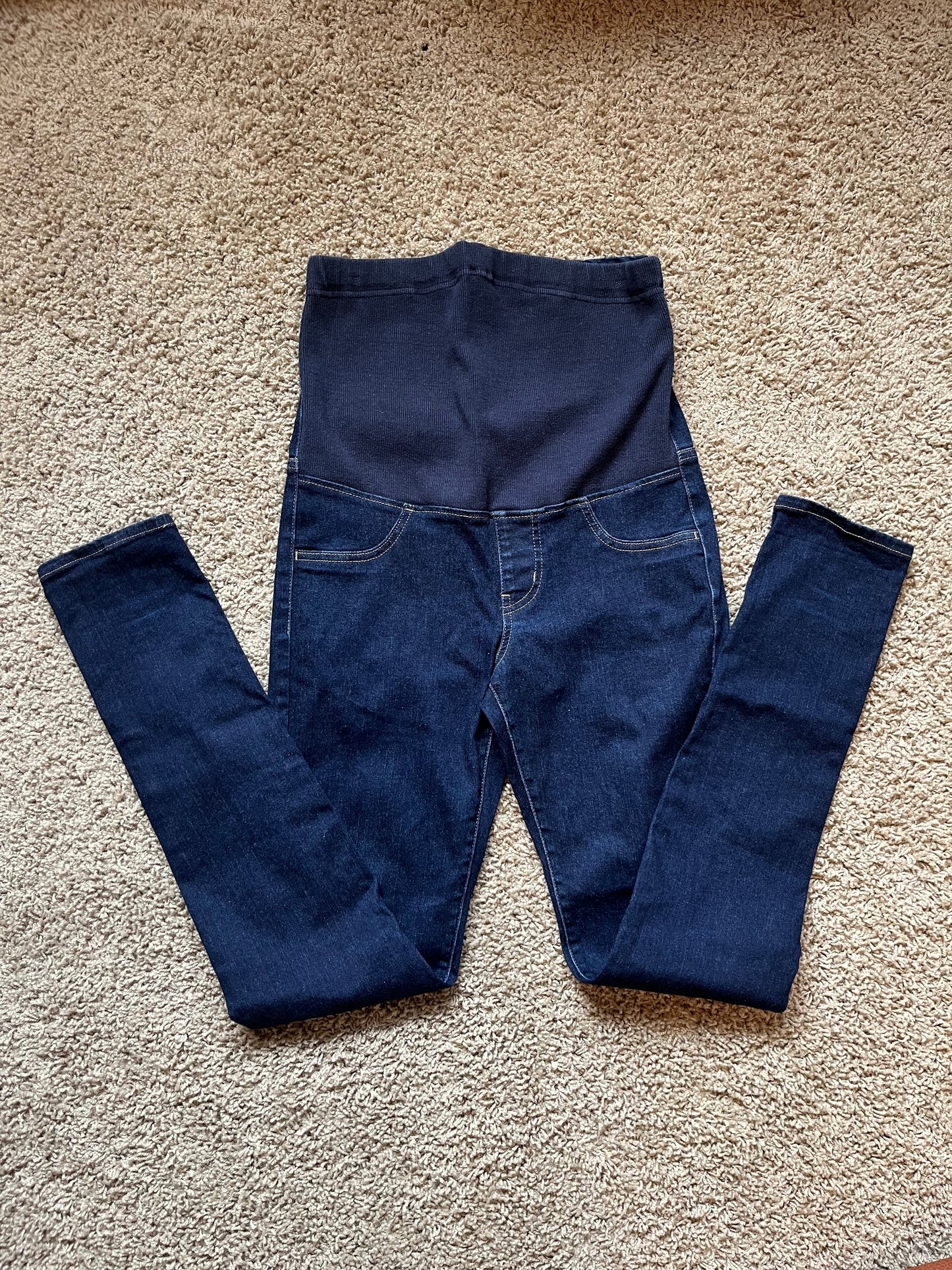 Uniqlo, Navy, Maternity Stretch Jeans, XS, Maternity XS (0-2)