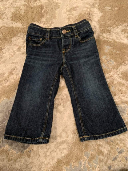 Baby Gap size 12-18m dark blue wash boot cut Jeans, Kids 18 Month (12-18M)