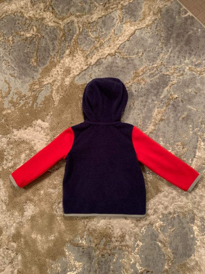 Baby gap size 12-18m Navy &  red  fleece sweater with gap logo, Kids 18 Month (12-18M)