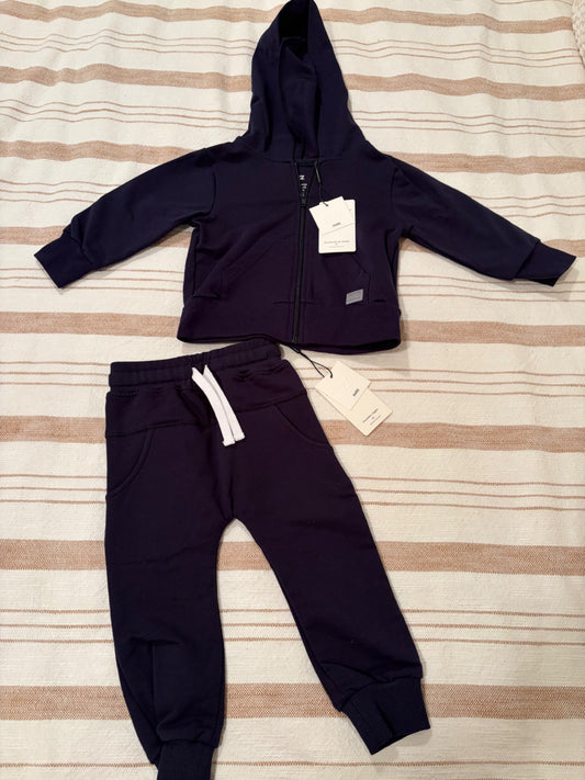 Swizz the Label size 2 navy sweatsuit , Kids 2T