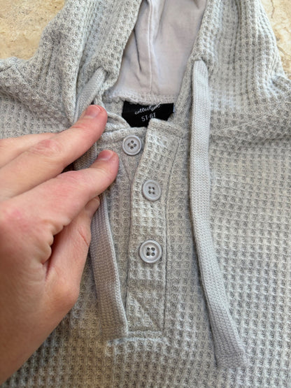 Little Bipsy like new waffle sweatshirt , Kids 6/6X