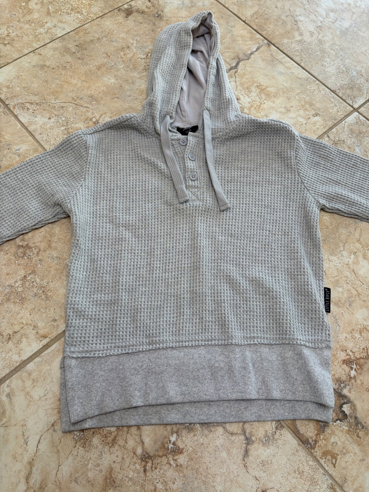 Little Bipsy like new waffle sweatshirt , Kids 6/6X
