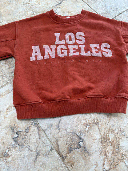 Zara Los Angeles crewneck , Kids 6/6X