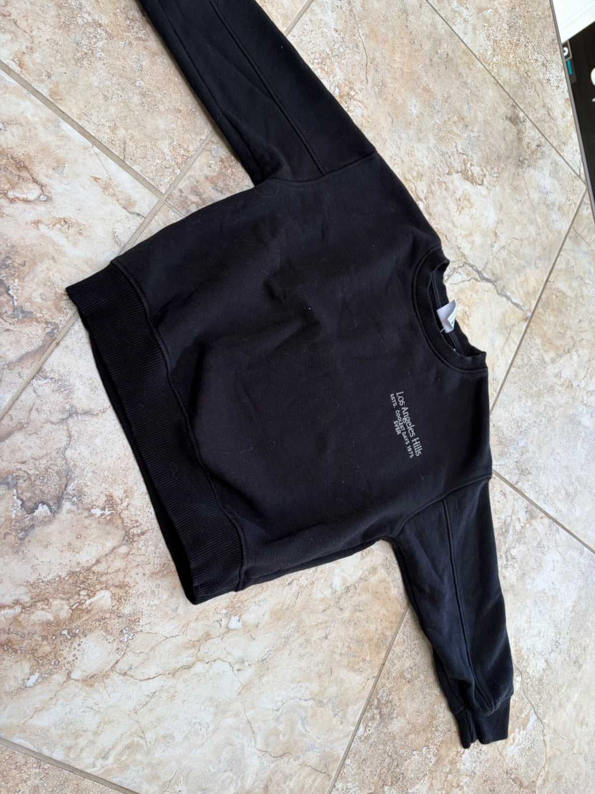 Zara black Los Angeles crewneck , Kids 6/6X