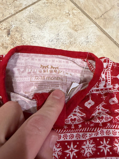 Little Sleepies Christmas romper , Kids 18 Month (12-18M)