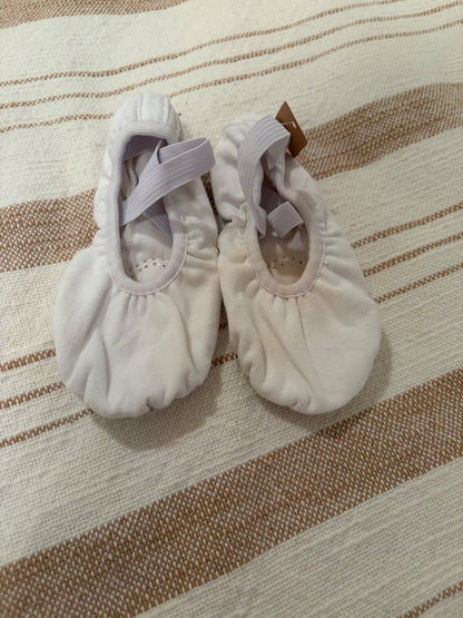 Toddler Girls Ballet Slippers White, Shoes 7.5 (Toddler:2-4yr)