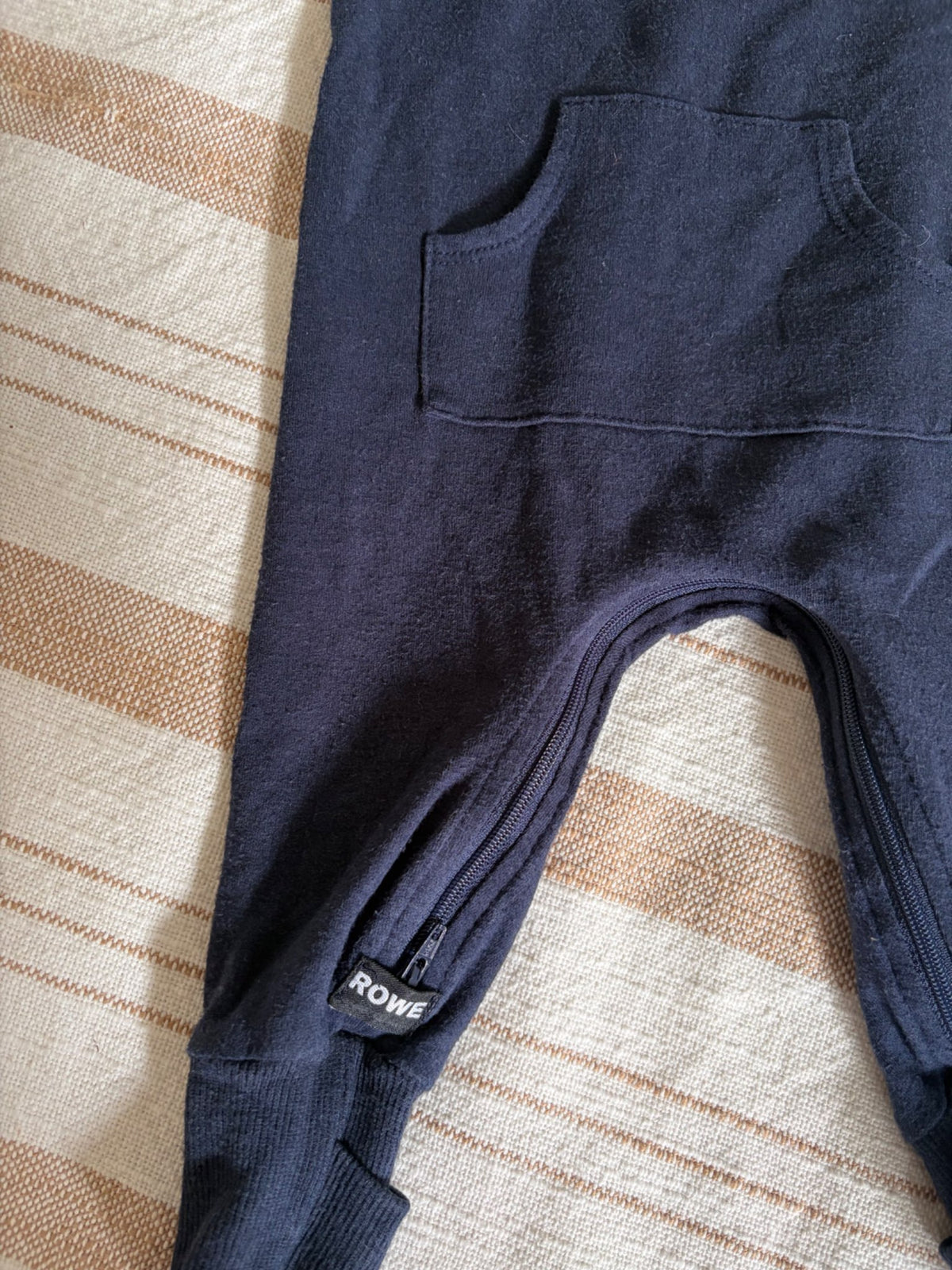 Rowe navy romper , Kids 6 Month (3-6M)