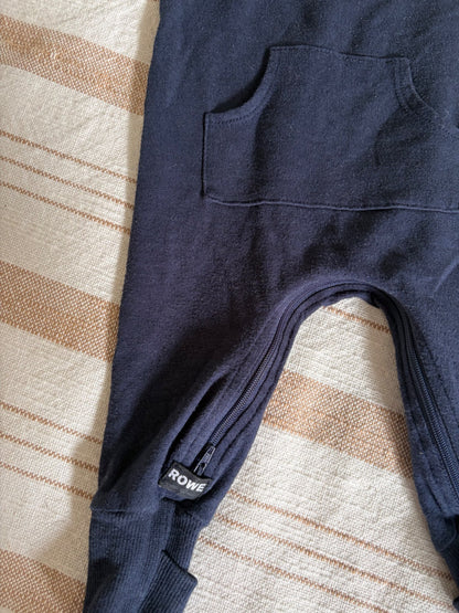 Rowe navy romper , Kids 6 Month (3-6M)