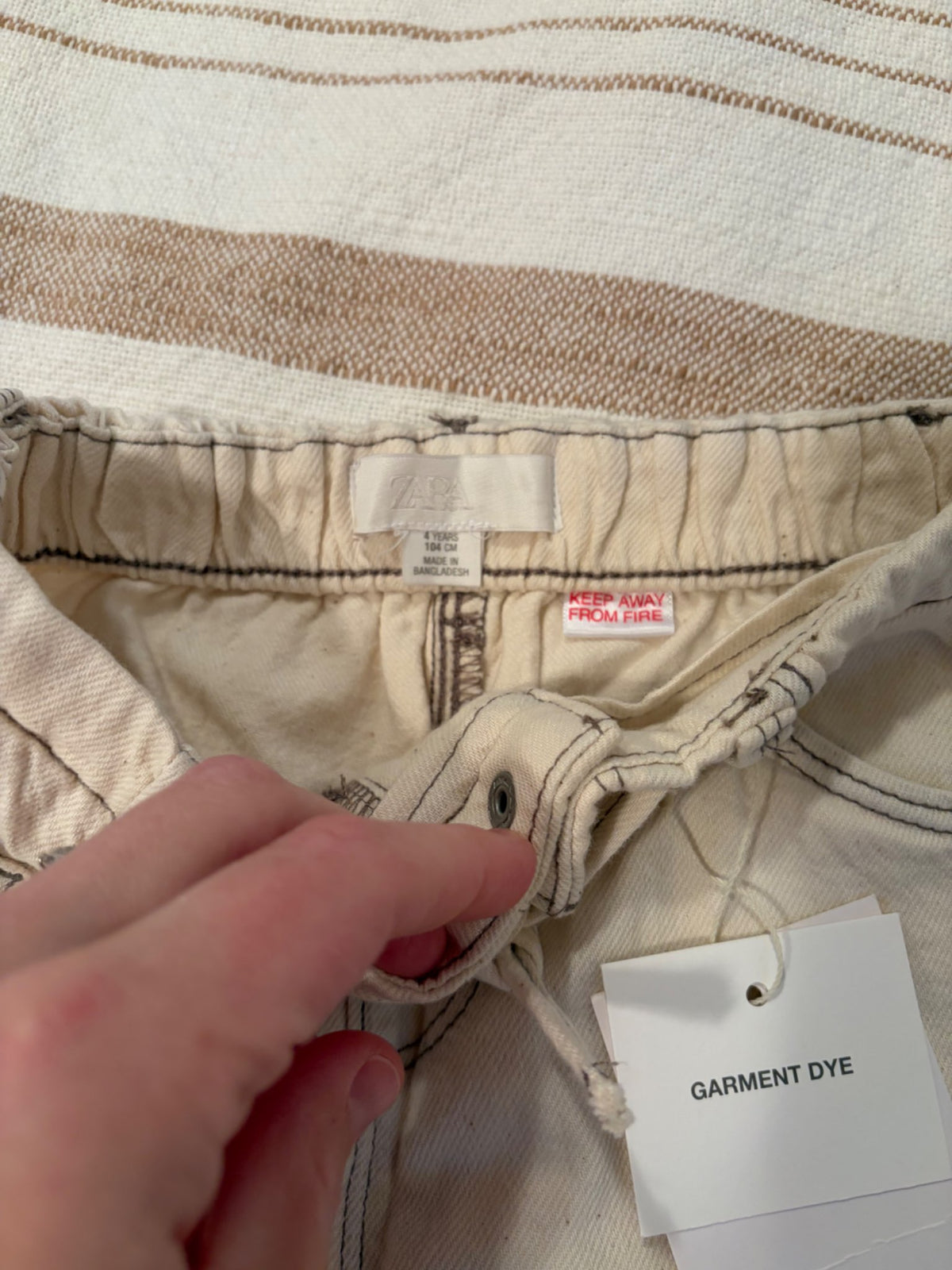 Brand New Zara wide leg jeans, Kids 4/4T