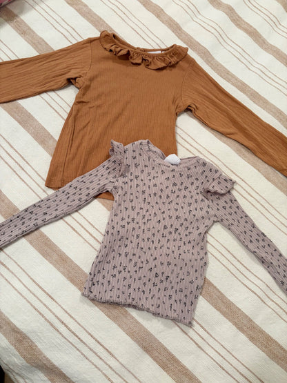 Zara girls longsleeve shirt bundle , Kids 3T