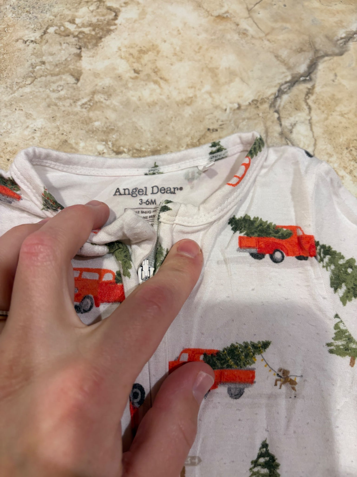 Angel Dear Christmas trucks sleeper , Kids 6 Month (3-6M)