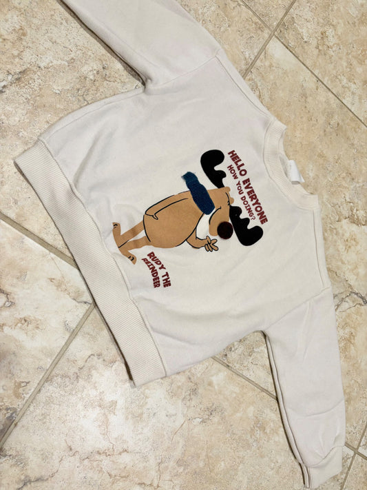 Zara Christmas moose sweater , Kids 3T