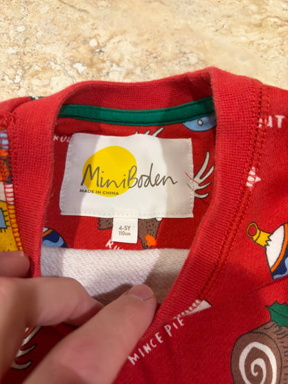 Mini Boden Christmas sweater , Kids 5/5T