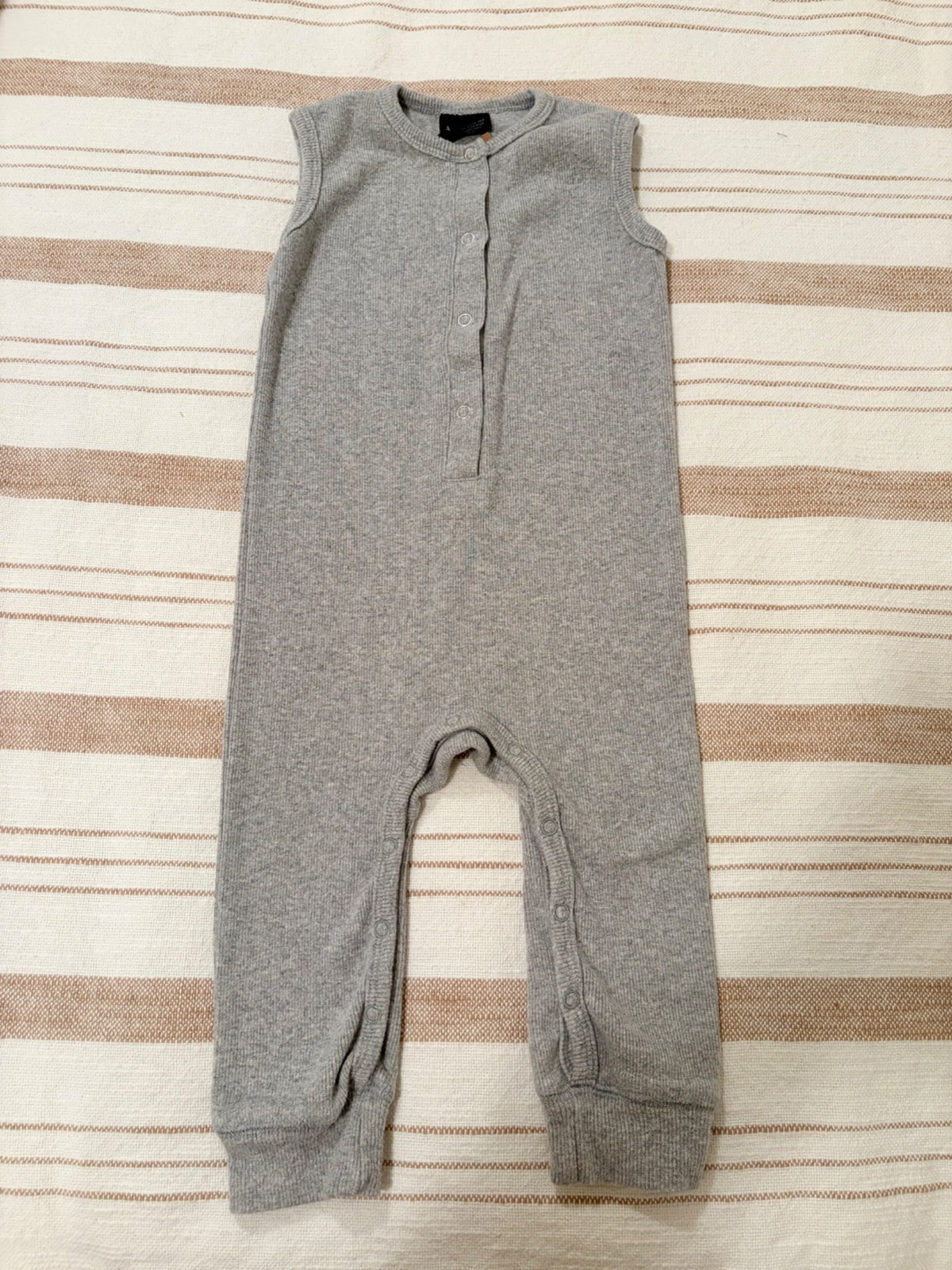 Little Bipsy ribbed sleeveless romper , Kids 18 Month (12-18M)