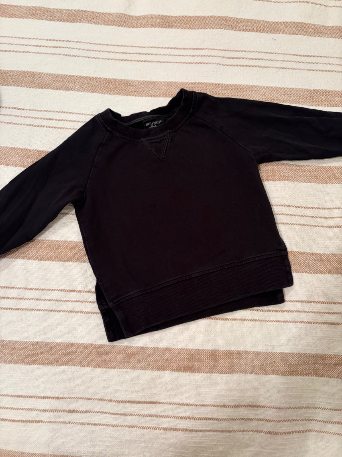 Little Bipsy black crewneck , Kids 18 Month (12-18M)