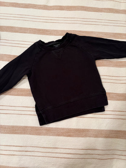 Little Bipsy black crewneck , Kids 18 Month (12-18M)