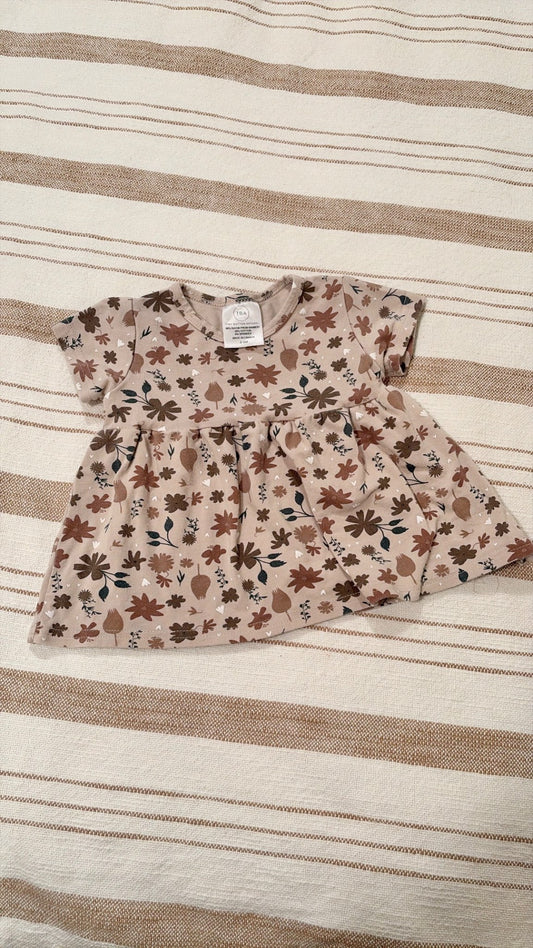 Tiny Button Apparel floral bamboo dress 0-6m, Kids 6 Month (3-6M)