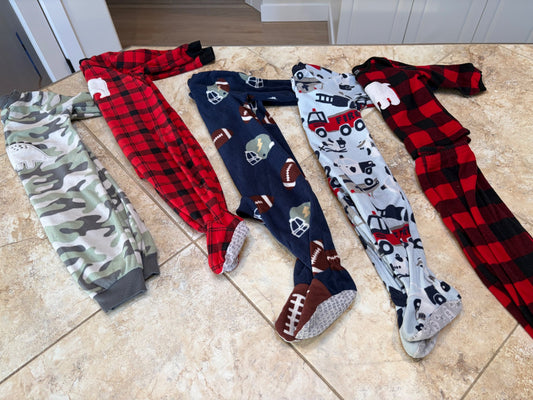 Fleece sleeper bundle 12m, Kids 12 Month (9-12M)