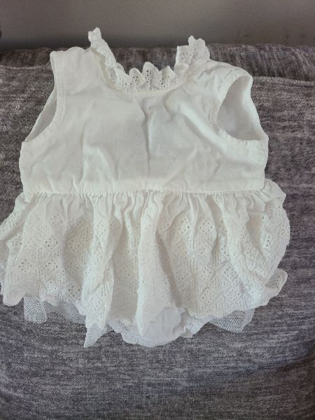 Noralee 3 month white dress, Kids 3 Month (0-3M)