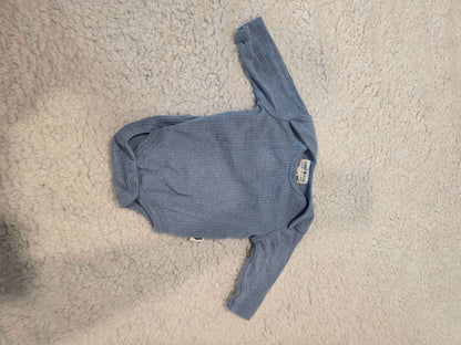 Blue Long Sleeve Onesie, Kids 3 Month (0-3M)