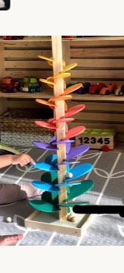 Large rainbow music tree