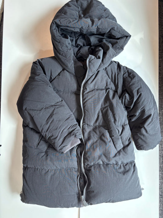 3-4y zara black winter jacket , Kids 3T