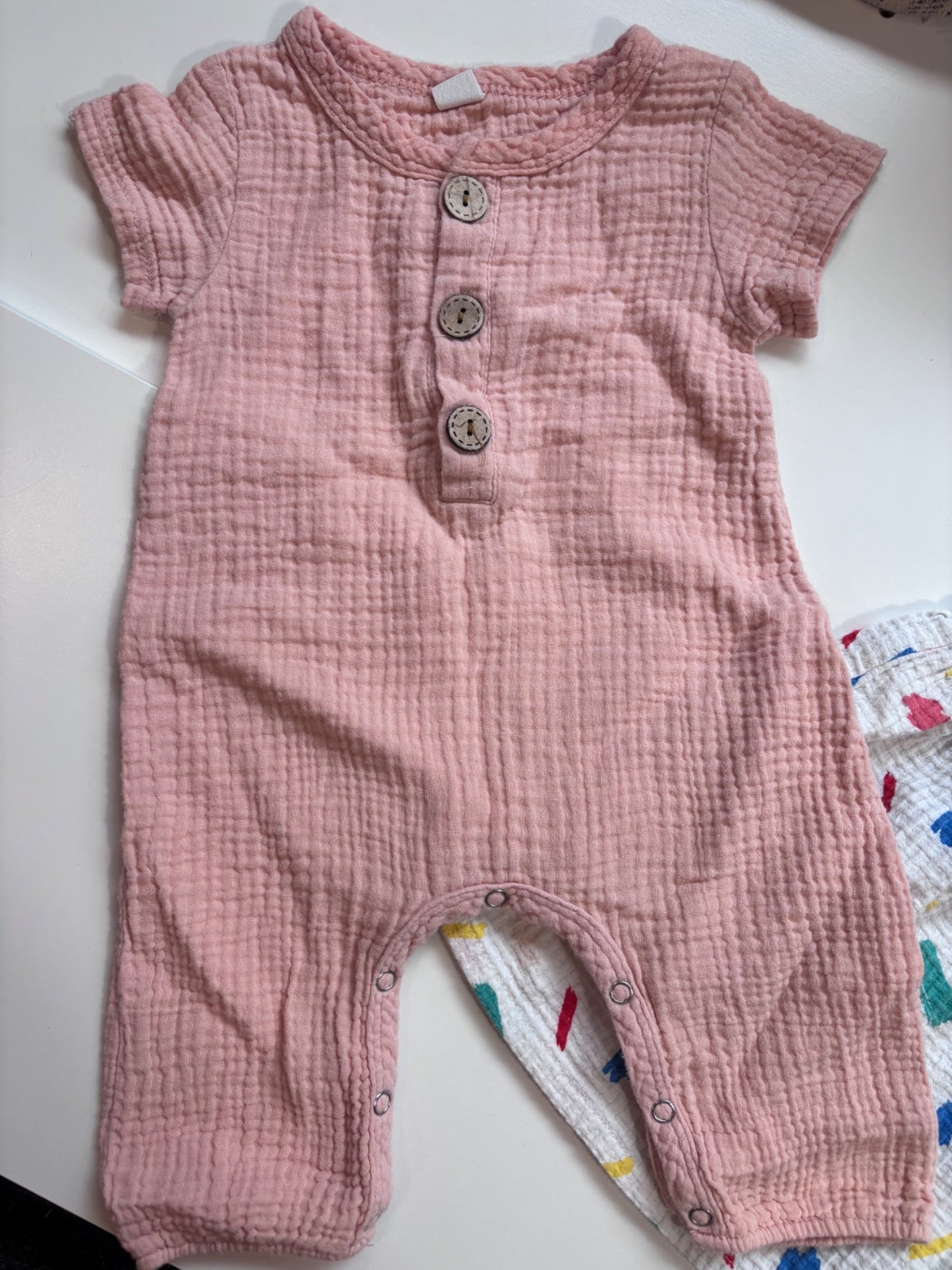 6-9m dress  and romper, Kids 12 Month (9-12M)