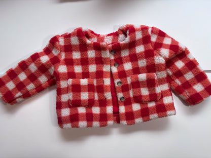 2t hanna anderson red checkered jacket , Kids 2T