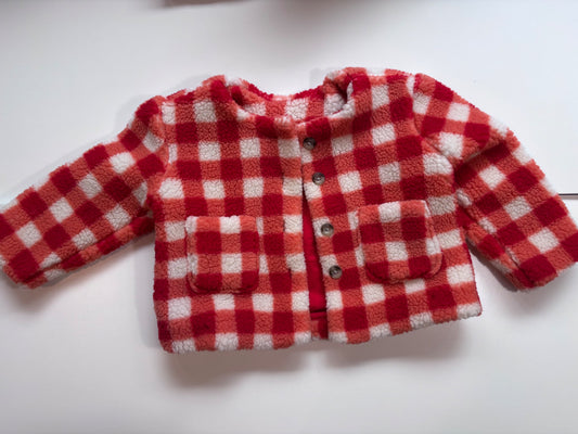 2t hanna anderson red checkered jacket , Kids 2T