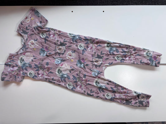 3t purple floral romper , Kids 3T