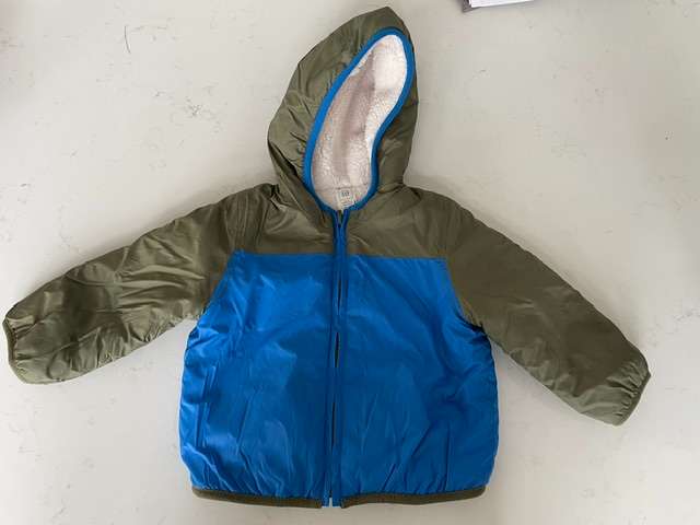 Gap Reversible Sherpa Lined Coat - 12-18 Months, Kids 18 Month (12-18M)