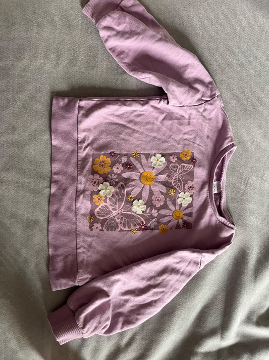 Purple graphic sweatshirt , Kids 4/4T