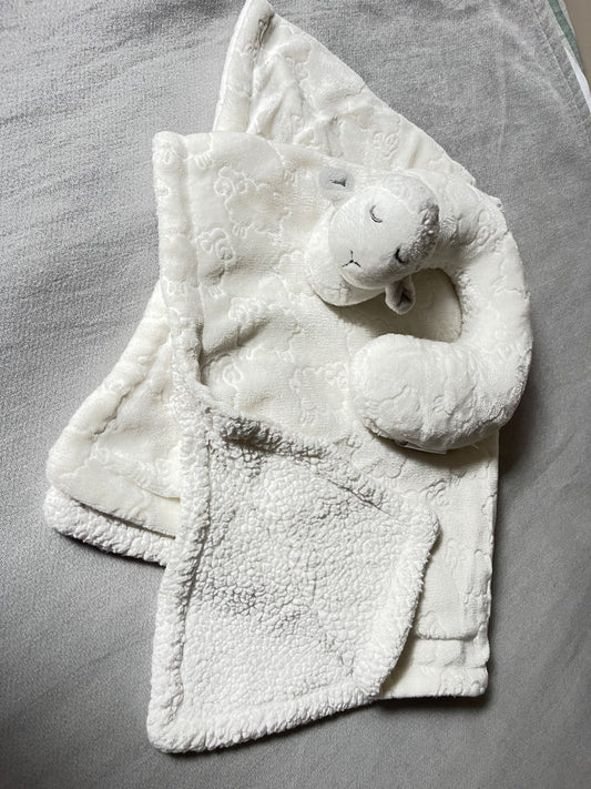 Baby blanket and neck pillow