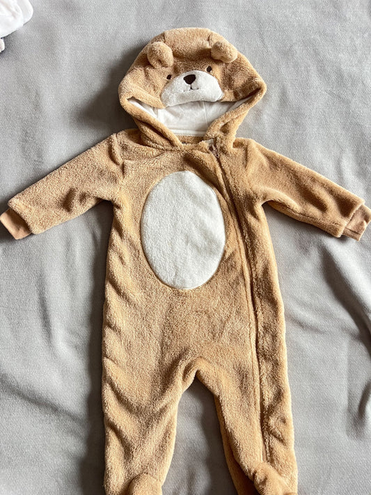 Fuzzy teddy bear suit, Kids 9 Month (6-9M)