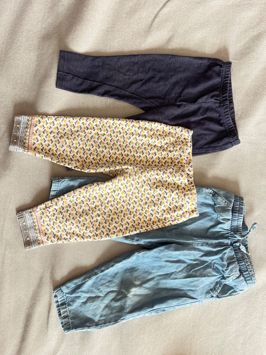 Assorted girls pants, Kids 18 Month (12-18M)