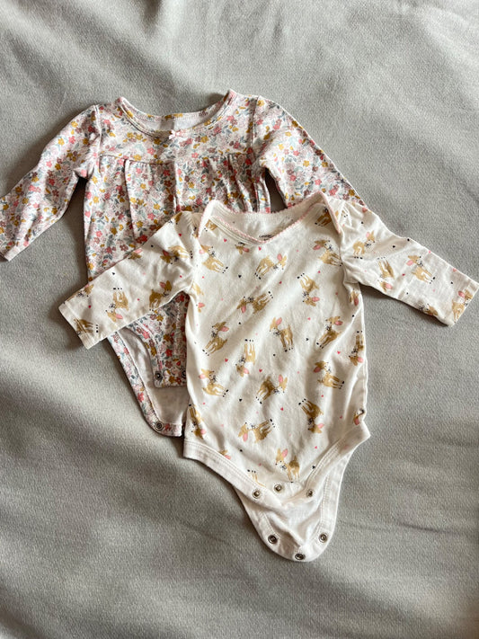 2 girls bodysuits, Kids 6 Month (3-6M)