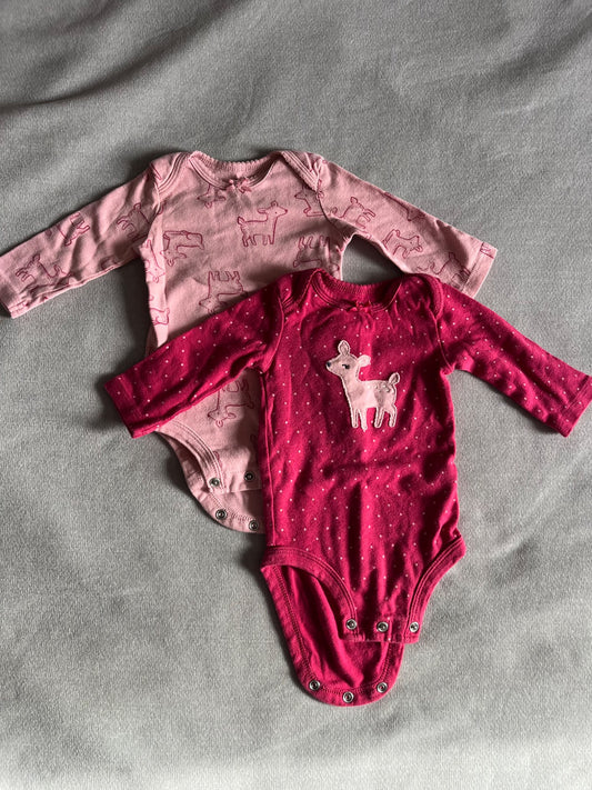 2 bodysuits, Kids 3 Month (0-3M)